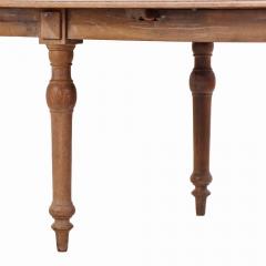 A French oblong oak farm table C 1890  - 4292730