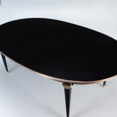 A French oval ebonized mahogany dining room table circa 1940  - 2969522