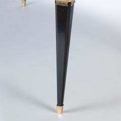 A French oval ebonized mahogany dining room table circa 1940  - 2969524