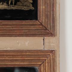 A French painted and carved Trumeau mirror 19th C  - 2885942