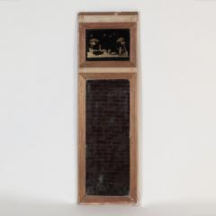 A French painted and carved Trumeau mirror 19th C  - 2885945