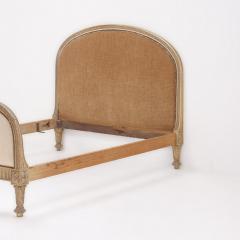 A French painted and carved full size bed in the Regency style C 1900  - 4015869