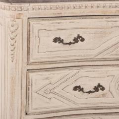 A French painted and carved three drawer commode 18th century  - 3783314