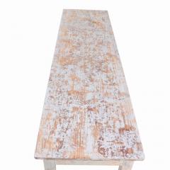 A French painted pine farm table C 1910  - 4119072