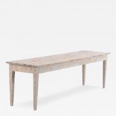 A French painted pine farm table C 1910  - 4121121