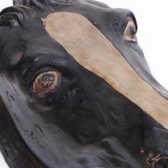 A French painted terracotta horse head C 1920  - 4292541