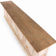 A French partially painted oak store counter C 1890  - 4252539