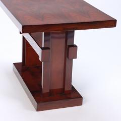 A French rectilinear burl wood table C 1940  - 2383282