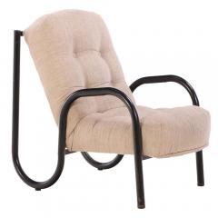 A French tubular iron armchair C 1960  - 4226885