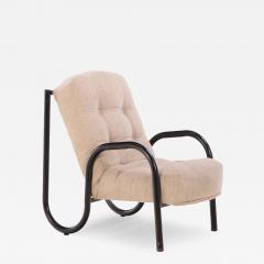 A French tubular iron armchair C 1960  - 4226998