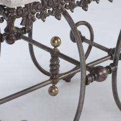 A French vintage cast iron and marble bakers table Paris late 19th C  - 3032793