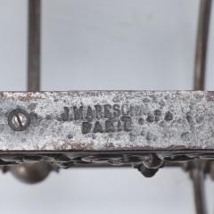 A French vintage cast iron and marble bakers table Paris late 19th C  - 3032796