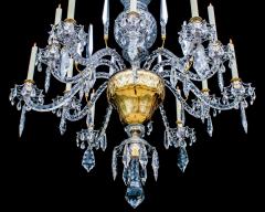 A GEORGE II CUT GLASS ROCOCO CHANDELIER ATTRIBUTED TO THOMAS BETTS - 3787948