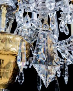 A GEORGE II CUT GLASS ROCOCO CHANDELIER ATTRIBUTED TO THOMAS BETTS - 3787973