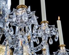 A GEORGE II CUT GLASS ROCOCO CHANDELIER ATTRIBUTED TO THOMAS BETTS - 3787989