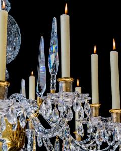 A GEORGE II CUT GLASS ROCOCO CHANDELIER ATTRIBUTED TO THOMAS BETTS - 3787994