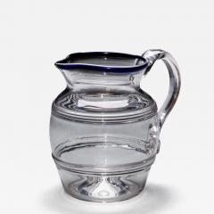 A GEORGIAN BLUE RIM WATER JUG - 3789337