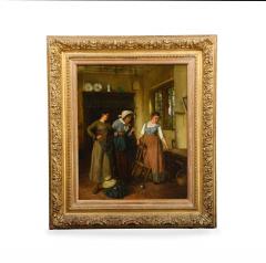 A Genre Interior Scene Painted by Jules Ruinart de Brimont 1838 1898  - 4237834