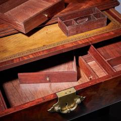 A George II Irish Mahogany Secretaire Kneehole Bookcase Att C Hearn - 3123624