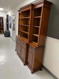 A George III Style Mahogany Open Breakfront Bookcase - 3192734