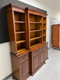 A George III Style Mahogany Open Breakfront Bookcase - 3192735