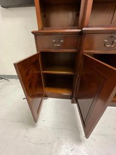 A George III Style Mahogany Open Breakfront Bookcase - 3192751