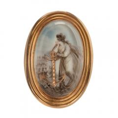 A George III gold ring depicting Hope  - 1076701