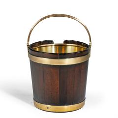 A George III mahogany and brass bound plate bucket - 1724080