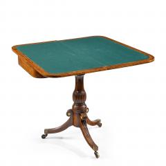 A George IV Anglo Chinese amboyna card table - 1325043