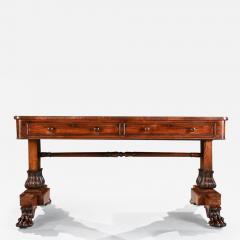 A George IV Period Rosewood Library Table - 3809057