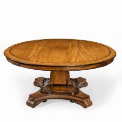 A George IV ebony inlaid mahogany tilt top centre table - 2678107