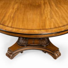 A George IV ebony inlaid mahogany tilt top centre table - 2678108