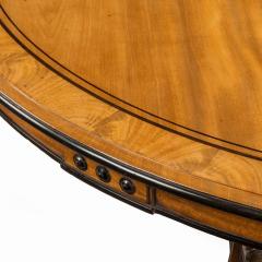 A George IV ebony inlaid mahogany tilt top centre table - 2678109