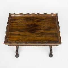 A George IV rosewood tray top table attributed to Gillows - 2910446