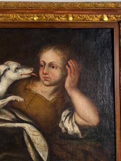 A Girl and Her Dog Spain 18th Century - 1757712