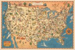 A Good Natured Map of the United States - 4132098