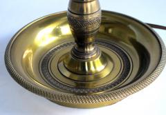 A Good Quality French Gilt Bronze Bouillotte Lamp with Tole Shade - 547592