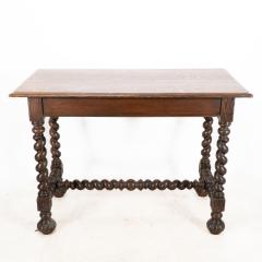 A Gothic Revival Style Quarter Sawn Oak Barley Twist Hall or Centre Table - 4192350