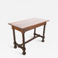A Gothic Revival Style Quarter Sawn Oak Barley Twist Hall or Centre Table - 4233109