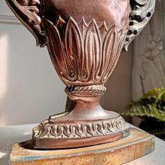 A Grand 18th Century Italian Wood and Copper Altar Vase - 4084203
