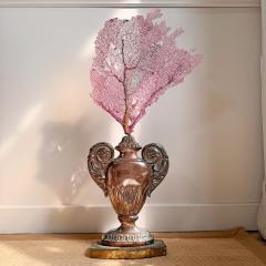 A Grand 18th Century Italian Wood and Copper Altar Vase - 4084206