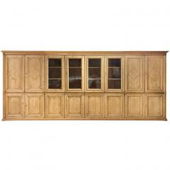 A Grand Georgian Style Pine Library Cupboard or Kitchen Cabinets C 1920  - 4429676