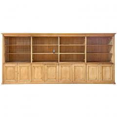 A Grand Georgian Style Pine Library Cupboard or Kitchen Cabinets C 1920  - 4429677
