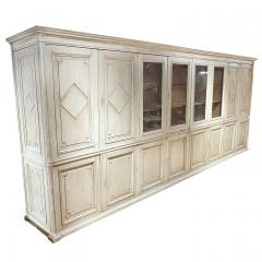 A Grand Georgian Style Pine Library Cupboard or Kitchen Cabinets C 1920  - 4649289