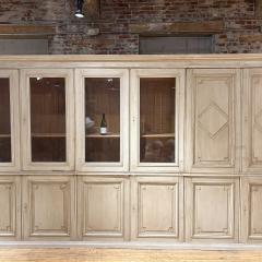 A Grand Georgian Style Pine Library Cupboard or Kitchen Cabinets C 1920  - 4649291