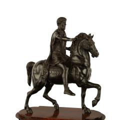 A Grand Tour equestrian bronze of Marcus Aurelius after Hopfgarten - 3619504