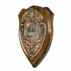 A HMS Victory centennial copper shield - 1840313