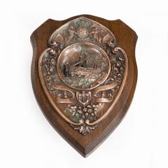 A HMS Victory centennial copper shield - 1840315