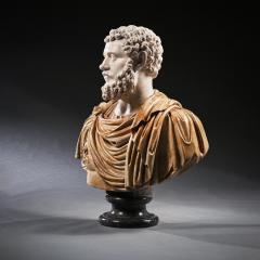 A HUGE AND IMPORTANT 18TH CENTURY ITALIAN CARVED MARBLE BUST OF ROMAN EMPEROR - 3707868