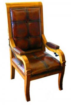 A Handsome 19th Century French Louis Philippe Pear Wood Recliner - 3353639